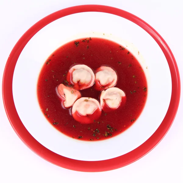 Red borscht — Stock Photo, Image