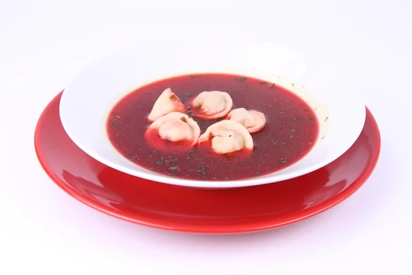 Red borscht — Stock Photo, Image