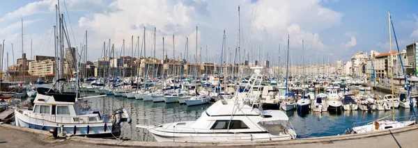 Panoramic View Old Port Marseille — Stock Photo, Image