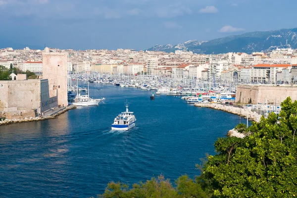 Alter Hafen von Marseille Stockbild