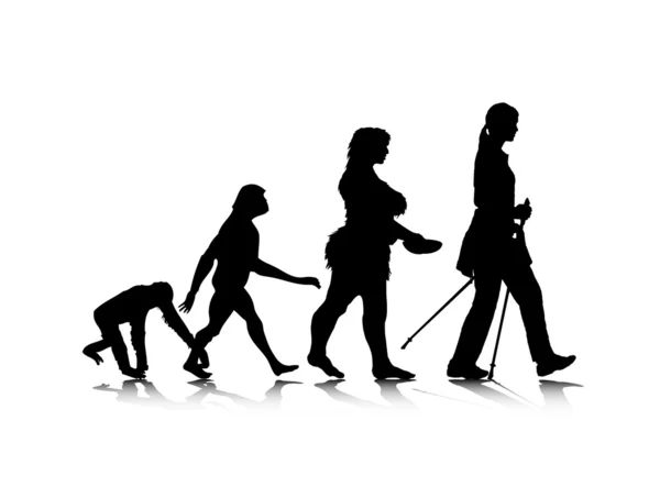 Menschliche Evolution 8 — Stockvektor