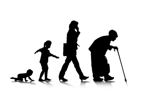 Ανθρώπινη γήρανση 3 — Διανυσματικό Αρχείο