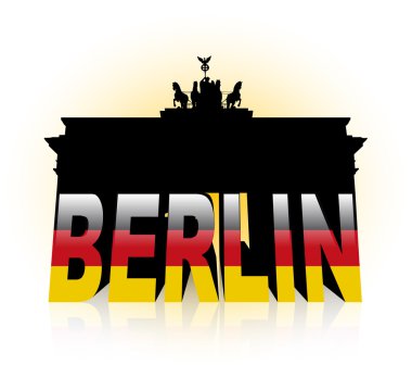 The Brandenburg Gate in Berlin (Germany) clipart