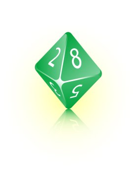 8-sided Die clipart