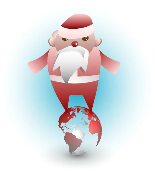 글로벌 산타 — 스톡 벡터