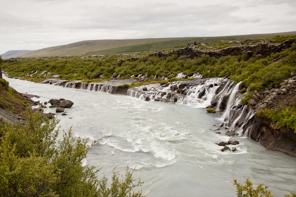 Cascata di Hraunfossar - Islanda — Foto Stock