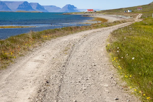 Маршрут кантри гравия - Исландия — стоковое фото