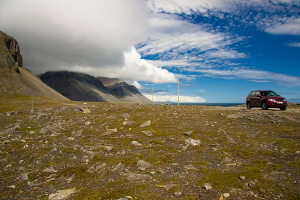 İzlanda - hvalnes kayalıklarla Güney Doğu kısmı — Stok fotoğraf