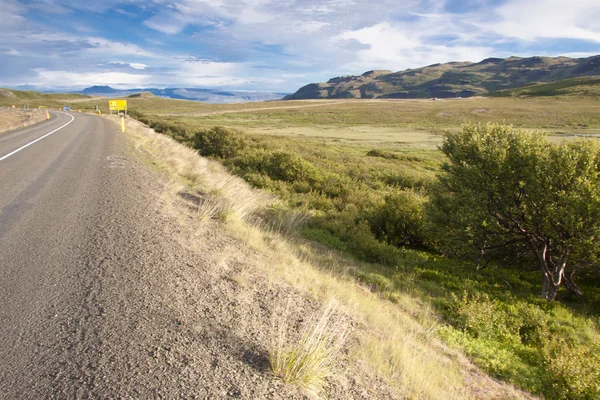 Rota de asfalto - Islândia . — Fotografia de Stock