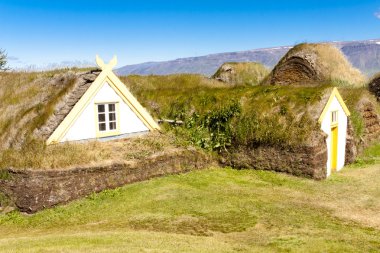 Typical Icelandic farm. clipart