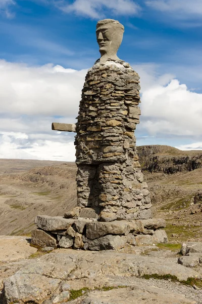 Μεγάλο πέτρινο άγαλμα - Ισλανδία — Φωτογραφία Αρχείου