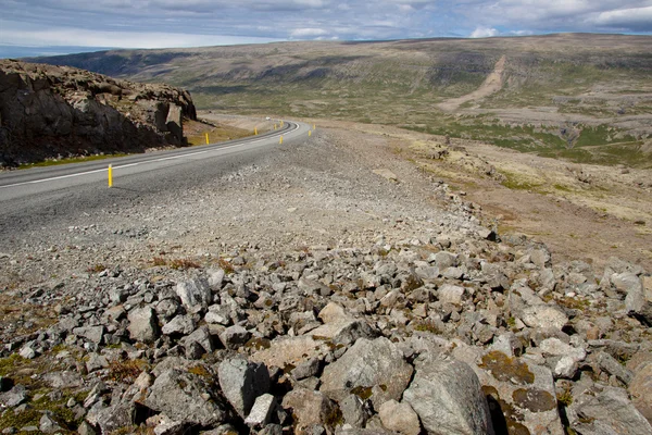 Route de montagne vide - vestfjord Islande — Photo