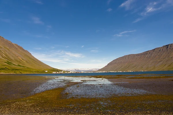 Mieście Isafjordur - Islandia — Zdjęcie stockowe