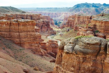 Canyon of Charyn in Kazakhstan clipart