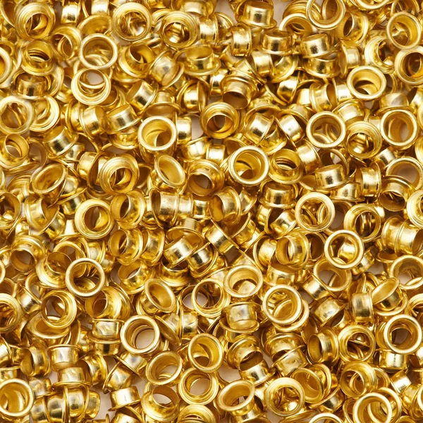 stock image Seamless structure from metal gold rivets