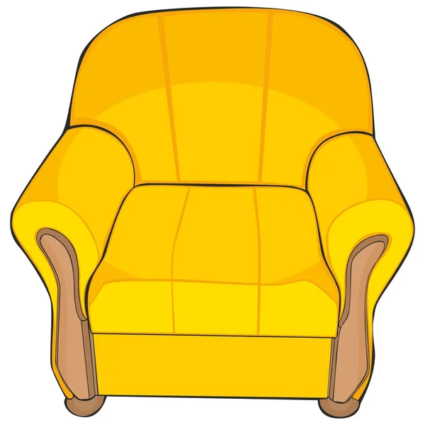 Ізольована кольорові крісло — стоковий вектор