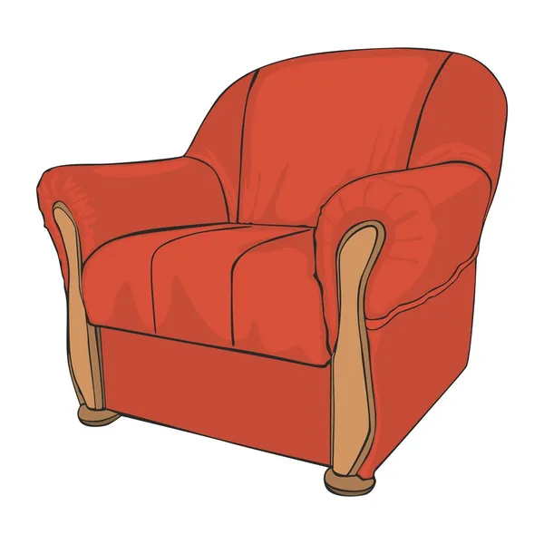 孤立的彩色的扶手椅 — 图库矢量图片