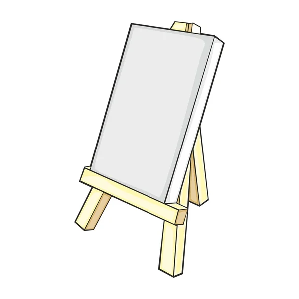 Isolated easel — Stock Vector
