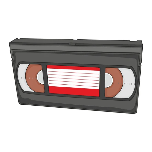 Izole video kaset — Stok Vektör