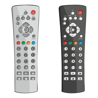 Fully editable vector illustration remote controls clipart