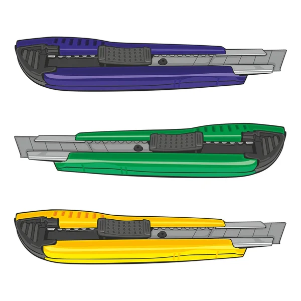 Illustration de couteaux isolés — Image vectorielle