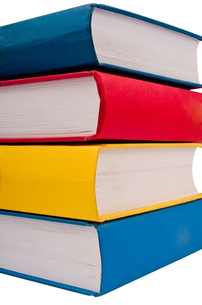 Closeup shot of stack of books — Stock Photo, Image