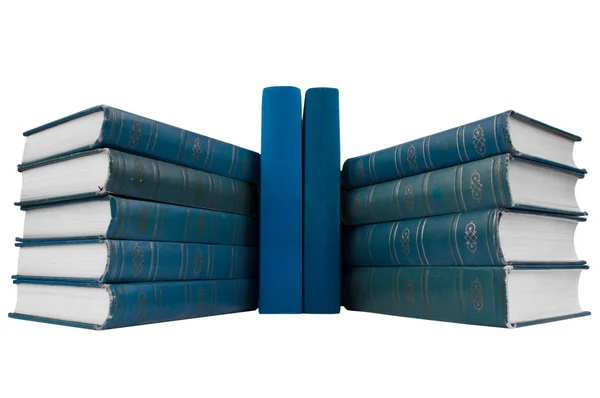 Stos książek, niebieski — Zdjęcie stockowe