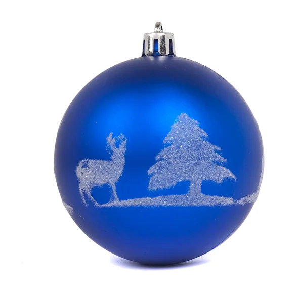 Albastru minge de Crăciun — Fotografie, imagine de stoc