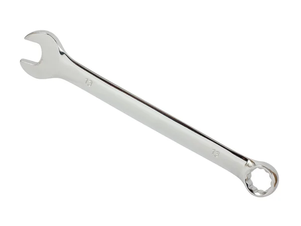 Chrome coated wrench Royalty Free Stock Images