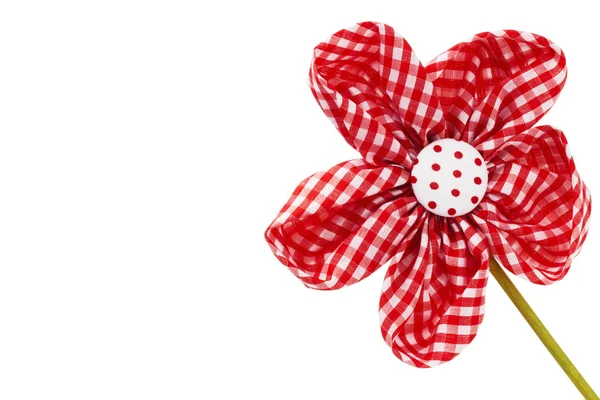 Красный драпировочный цветок — стоковое фото