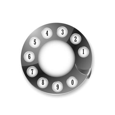 Telephone disk clipart