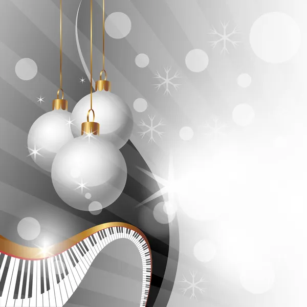 Magic Christmas Music Background Vector Illustration — Stock Vector