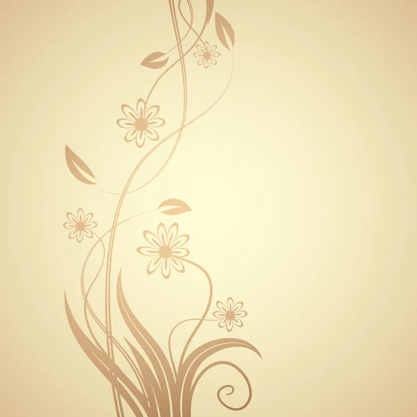 Desenho Floral Ilustração Vetorial — Vetor de Stock