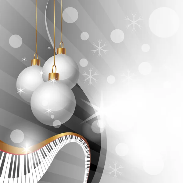 Magische Weihnachten Und Musik Hintergrund Vektorillustration — Stockvektor