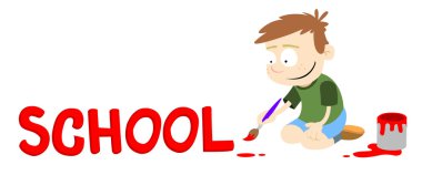 Text Caption - School clipart