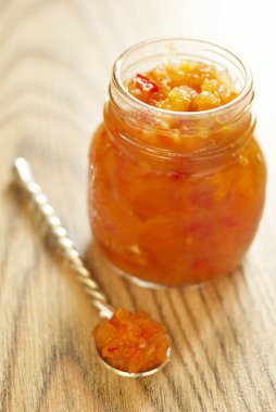 Homemade exotic chutney clipart