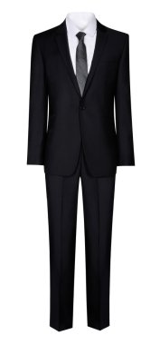 Man's suit isolated on a white background clipart