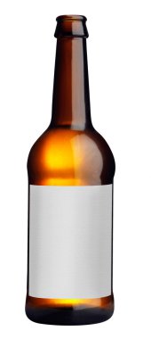 Glass of beer on white background clipart