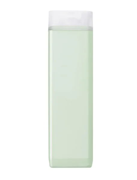 Шампунь (крем) контейнер ізольований на білому тлі дотепності — стокове фото