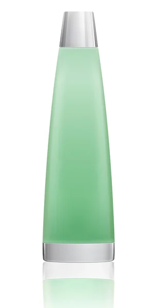 Beyaz arka plan zekâ üzerinde izole şampuan (krem) konteyner — Stok fotoğraf