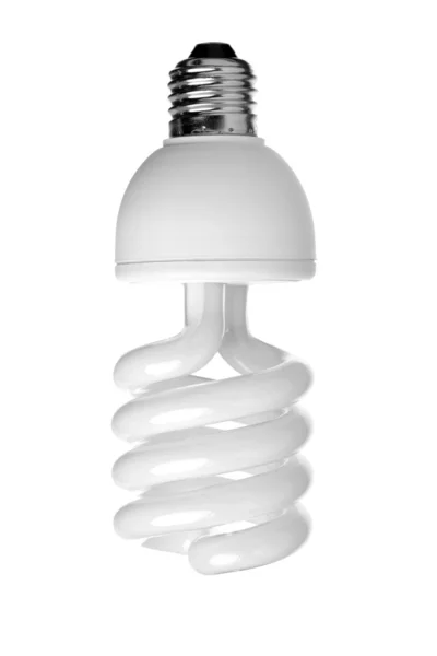 Ampoule fluorescente à économie d'énergie (CFL) isolée — Photo