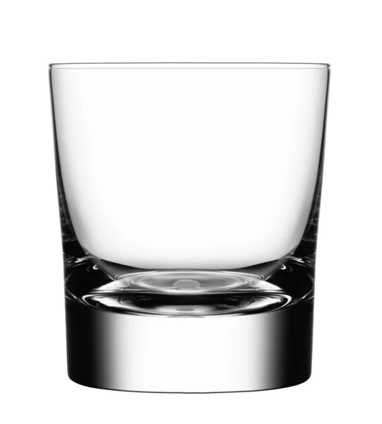 Empty glass isolated on a white background — Stock Photo, Image