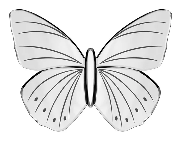 Vidrio brillante mariposa — Foto de Stock