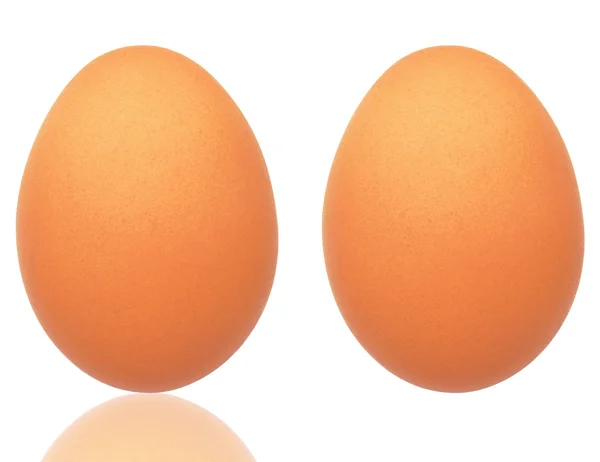 Яйцо выделено на белом фоне с отсекающим контуром . — стоковое фото