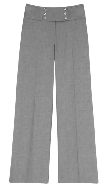 Kadın gri pantolon pantolon — Stok fotoğraf