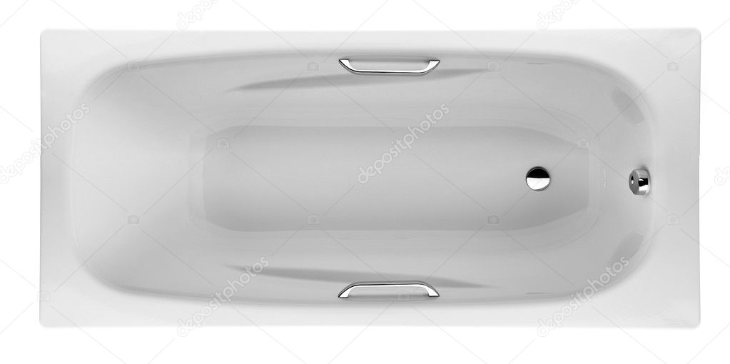 White ceramic bath tub, top view — Stock Photo © scratch #3988369