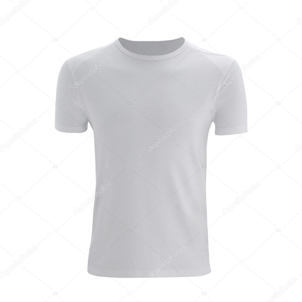 Unisex T-shirt template (isolated on white, clipping path)