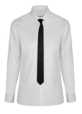 New shirt with necktie isolated clipart