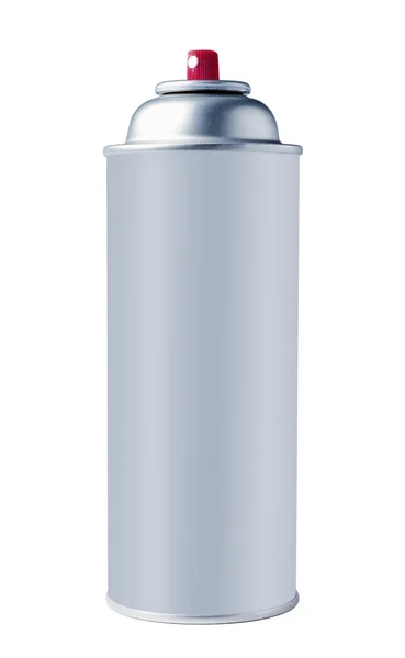 アルミ スプレー缶で孤立した白い背景 — ストック写真