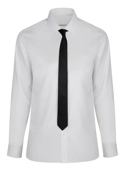 Neues Hemd mit Krawatte isoliert — Stockfoto